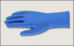 14 mil - Latex gloves, unlined, powder-free