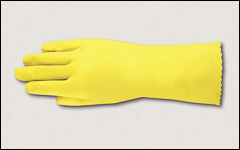 17 mil - Latex gloves, flock lined