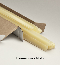 24 inch  straight pieces - Freeman wax fillets