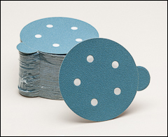 5 inch  film PSA discs with 5 vacuum holes. - 5" film PSA discs
