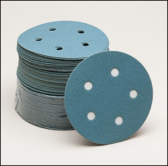 5 inch  film hook and loop discs with 5 vacuum holes. - 5" film hook and loop discs