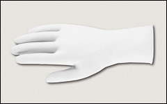 7 mil - Latex gloves, unlined, powder-free