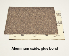 Aluminum oxide, glue bond, 9 inch  x 11 inch  - 9" x 11" sheets