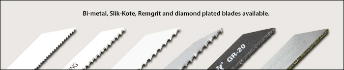 Bi-metal blades, 1/2 inch  universal shank - Universal ½" shank