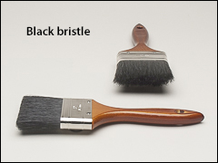Black bristle, chisel trim - Paint brushes