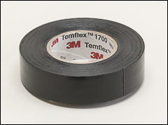 Black vinyl tape - Misc. tapes and dispensers