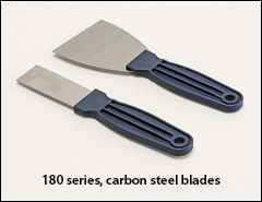 Carbon steel blades, polypropylene handles - Putty knives, scrapers