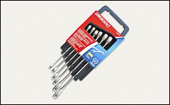 Combination sets in storage rack - Combination wrenches