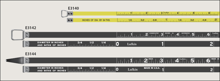 Diameter tape rules - Tape rules, diameter