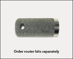 Diamond bits for rebating routers