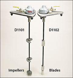 Hand Held Drum Mixer- Air Powered - Handle Bar - 5 to 10 Gallon Drum -  2-inch bung