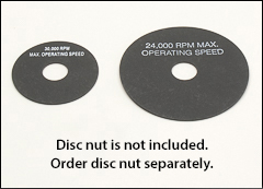 Fiber backing discs - Phenolic, plastic pads