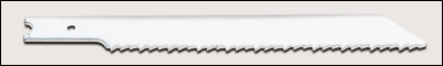 Fiberglass and metal cutting 0.037 inch  thick bi-metal blades, 1/4 inch  universal shank