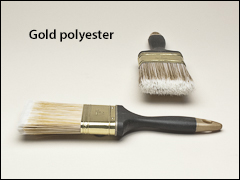 Gold polyester, chisel trim - Paint brushes