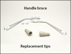 Handle brace and tip - Extension handles