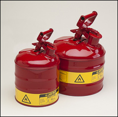 Justrite safety cans, Type 1 - Safety cans