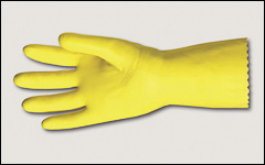 Latex gloves, flock lined - Latex and neoprene gloves