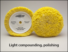 Light compounding, polishing, #2 buffs - Buffs for 7½" pads