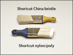 Short handle, angled trim - Paint brushes