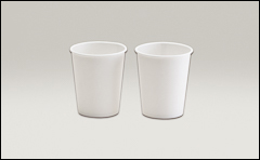 Single coated, hot cups - Paper tubs