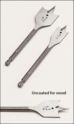 Spade bits for wood boring - Spade bits