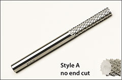 Style A, no end cut, SGS - SGS carbide routers